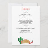 ラストフィエスタ マルガリータ ブライズメイド ウィークエンド パーティー 招待状 (裏面)