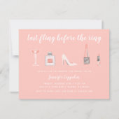 ラストフィットリングや輪バチェロレッテ 招待状 (正面)