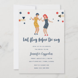 ラストフィングガールの踊りバチェロレッテ 招待状