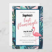 ラストフラミングルブライダルシャワー招待状 招待状 (正面/裏面)