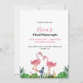 ラストフラメンゴバチェロレッテ&週末の日程 招待状 (正面)