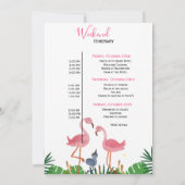 ラストフラメンゴバチェロレッテ&週末の日程 招待状 (裏面)