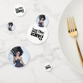 ラストフリンジブフォーザリング 3枚写真のバチェロレッテパーティー コンフェッティ