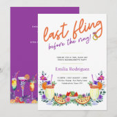 ラストフリンジ フィエスタ カクテル タコス ハッピーアワー 招待状 (正面/裏面)