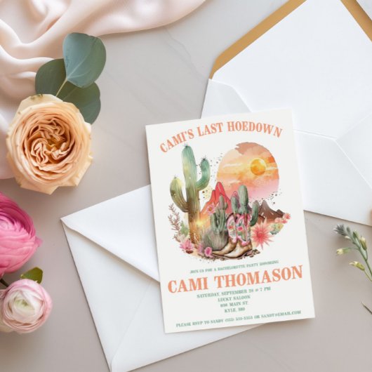 ラストフードゥン, ウエスタン, カウガール独身最後の祭り 招待状