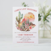 ラストフードゥン, ウエスタン, カウガール独身最後の祭り 招待状 (スタンド正面)