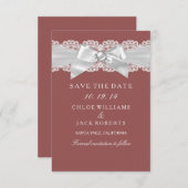 ラストブラウンダマスク&パールボウ日付を保存 セーブザデート (正面/裏面)