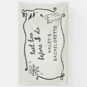 ラストブー・ビフォー・アイ・ドゥ・キルキー・ハロウィン・バチェロレッテ 横断幕 (縦)