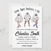 ラストブー・ビフォー・アイ・ドゥ！ ハロウィン・バチェロレッテ 招待状 (正面)