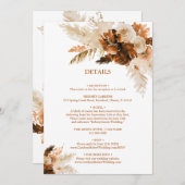 ラストボヘミアンとパンパスグラス結婚ズの詳細 招待状 (正面/裏面)