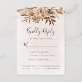 ラストボヘミアンパンパスグラス結婚ズ 出欠カード (正面)