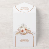 ラストボホ&パンパスグラス結婚ズ オールインワン招待状 (外側)