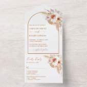 ラストボホ&パンパスグラス結婚ズ オールインワン招待状 (内側)