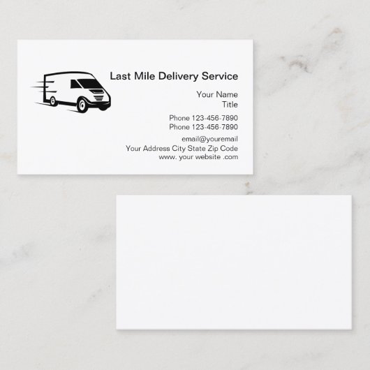 ラストマイル配送便 名刺 (正面/裏面)