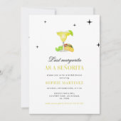 ラストマルガリータはセニョリータブライダルシャワー 招待状 (正面)