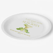 ラストマルガリータアサセニョリータブライダルシャワー ペーパープレート (アングル)