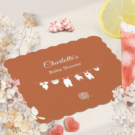 ラストミニマリストBohoベビー男女兼用シャワー ペーパーコースター