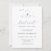 ラストモダン航海のセイルボートバチェロレッテ 招待状 (正面)