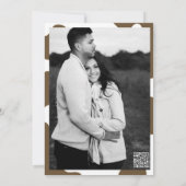 ラストライドデニム女性のカーボーイウェスタンバチェロレッテ 招待状 (裏面)