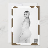 ラストライドデニム女性のカーボーイウェスタンバースデーパーティー 招待状 (裏面)