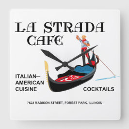 ラストラダカフェフォレストパークIL スクエア壁時計