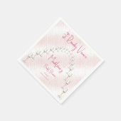 ラストランデヴーヴバチェロレッテ週末の日程 スタンダードカクテルナプキン (角)