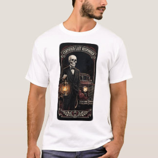 ラストレスポンダー・スカル — 葬儀サービスTシャツ Tシャツ