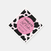 ラストロデオのパーソナライズパーティーナプキン（カウガール仕様） スタンダードカクテルナプキン (角)