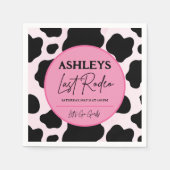 ラストロデオのパーソナライズパーティーナプキン スタンダードカクテルナプキン (正面)