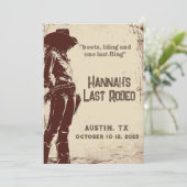 ラストロデオウェスタンバチェロレッテ週末 招待状 (スタンド正面)