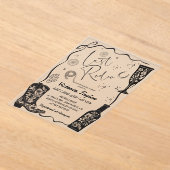 ラストロデオウェスタンブライダルシャワー アクリル招待状 (レイダウン)