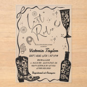 ラストロデオウェスタンブライダルシャワー アクリル招待状 (正面)