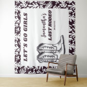 ラストロデオウェスタン女性のカーボーイバチェロレッテ タペストリー (インサイチュ)