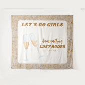 ラストロデオウェスタン女性のカーボーイバチェロレッテ タペストリー (正面(横))