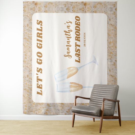 ラストロデオウェスタン女性のカーボーイバチェロレッテ タペストリー (インサイチュ)