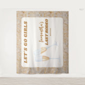 ラストロデオウェスタン女性のカーボーイバチェロレッテ タペストリー (正面)