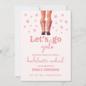 ラストロデオカウガールバチェロレッテウィークエンドの予定 招待状 (正面)
