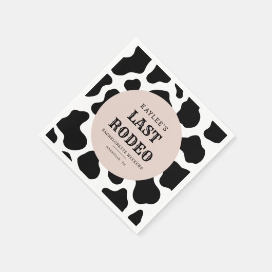 ラストロデオカウガールバチェロレッテウィークエンドパーティー スタンダードカクテルナプキン (角)