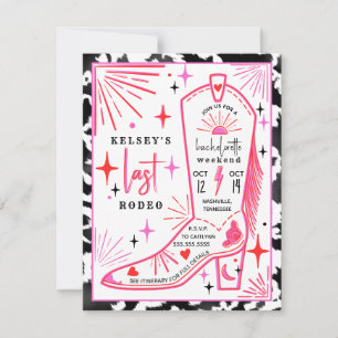 ラストロデオカウガールバチェロレッテカウプリント日程 招待状