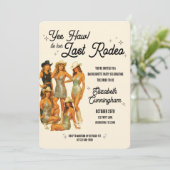 ラストロデオカウガールバチェロレッテパーティー招待状 招待状 (スタンド正面)