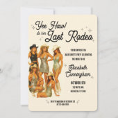 ラストロデオカウガールバチェロレッテパーティー招待状 招待状 (正面)