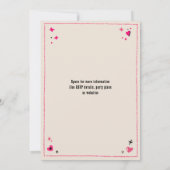 ラストロデオカウガール楽しいナッシュバッシュ独身最後の夜 招待状 (裏面)