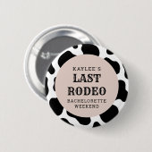ラストロデオカウガール独身最後の週末パーティー 缶バッジ (正面&裏面)