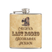 ラストロデオカウボーイカスタムバチェラーパーティー フラスク (正面)
