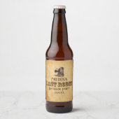 ラストロデオカウボーイグランジブラウンバチュラーパーティ ビールラベル (正面)