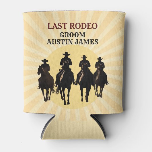 ラストロデオカウボーイズサンセット新郎の名前独身 缶クーラー (正面)