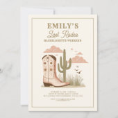 ラストロデオサボスバチェロレッテ週末 招待状 (正面)