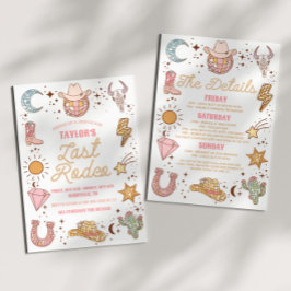 ラストロデオディスコ女性のカーボーイバチェロレッテウィークエンド 招待状