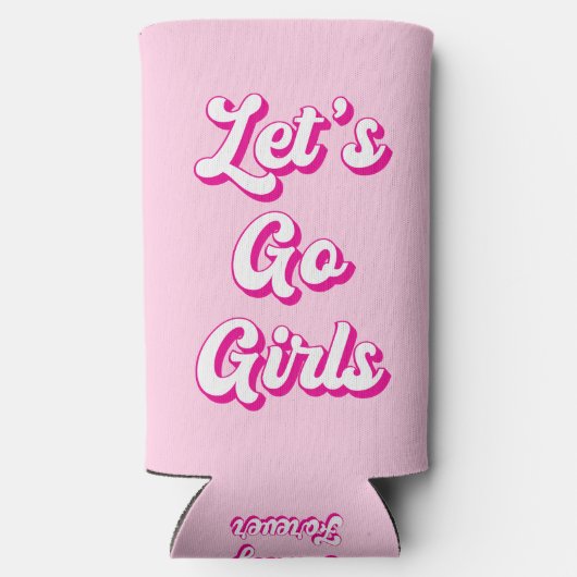 ラストロデオディスコ女性のカーボーイバチェロレッテ スリム缶クーラー (裏面)