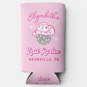 ラストロデオディスコ女性のカーボーイバチェロレッテ スリム缶クーラー (正面)